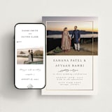 "Gilded Frame" - Wedding Website in Pearl by Nicole Walsh - Match Your Stationery