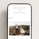 "Initialed" - Wedding Website in Chantilly by Jessica Williams - Mobile Layout