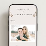 "Natural Monogram" - Wedding Website in Porcelain by Jennifer Postorino - Mobile Layout