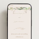 "fresh tropical" - Wedding Website in Greenery by Phrosné Barwood - Mobile Layout
