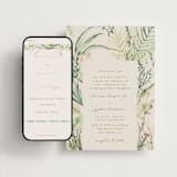 "fresh tropical" - Wedding Website in Greenery by Phrosné Barwood - Match Your Stationery