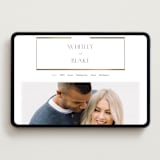 "Luster" - Wedding Website in Cotton by Stacey Meacham - Desktop Design