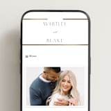 "Luster" - Wedding Website in Cotton by Stacey Meacham - Mobile Layout