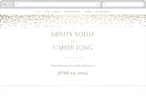 "glitter arch" - Wedding Website in Champagne by Design Lotus - Desktop Design