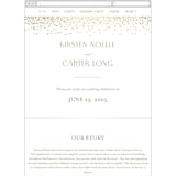 "glitter arch" - Wedding Website in Champagne by Design Lotus - Mobile Layout
