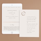 "Tradition" - Wedding Website in Almond by Leah Bisch - Match Your Stationery