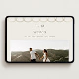 "Curves" - Wedding Website in Chiffon by Amy Payne - Desktop Design