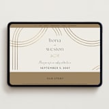 "Curves" - Wedding Website in Chiffon by Amy Payne - Desktop Design