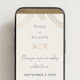 "Curves" - Wedding Website in Chiffon by Amy Payne - Mobile Layout