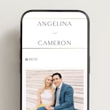 "sophisticate" - Wedding Website in Silk by Kelly Schmidt - Mobile Layout