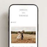 "The Wedding" - Wedding Website in Marshmallow by Kaydi Bishop - Mobile Layout
