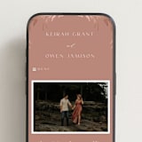 "KEIRAH" - Wedding Website in Sienna by Melanie Kosuge - Mobile Layout