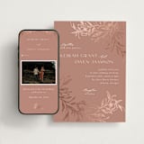 "KEIRAH" - Wedding Website in Sienna by Melanie Kosuge - Match Your Stationery