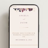 "Bouquet" - Wedding Website in Cream by Lori Wemple - Mobile Layout