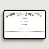 "Classic Love" - Wedding Website in Vanilla by Susan Moyal - Desktop Design