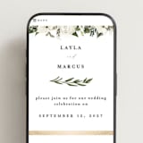 "Classic Love" - Wedding Website in Vanilla by Susan Moyal - Mobile Layout