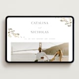 "Swoon" - Wedding Website in Cotton by Carolyn Nicks - Desktop Design