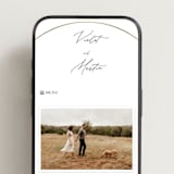 "Encircled Love" - Wedding Website in Silk by Kelly Schmidt - Mobile Layout