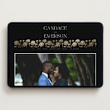 "Nouveau flowers" - Wedding Website in Onyx by Ana de Sousa - Desktop Design