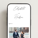 "Macaron" - Wedding Website in Snow by Nicoletta Savod - Mobile Layout