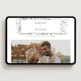 "Undone" - Wedding Website in Garden by Itsy Belle Studio - Desktop Design