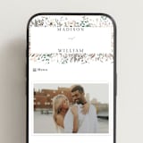 "Undone" - Wedding Website in Garden by Itsy Belle Studio - Mobile Layout