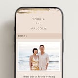"Modern Serene" - Wedding Website in Blush by Hannah Williams - Mobile Layout