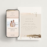 "Modern Serene" - Wedding Website in Blush by Hannah Williams - Match Your Stationery