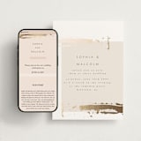 "Modern Serene" - Wedding Website in Blush by Hannah Williams - Match Your Stationery
