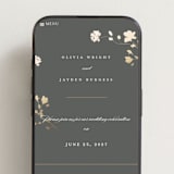 "raffiné" - Wedding Website in Obsidian by Benita Crandall - Mobile Layout