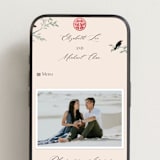 "LOVEBIRDS" - Wedding Website in Cream by Elly - Mobile Layout