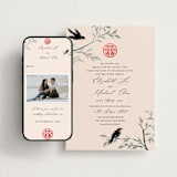 "LOVEBIRDS" - Wedding Website in Cream by Elly - Match Your Stationery