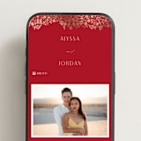 "Garden Vines" - Wedding Website in Ruby by Yaling Hou Suzuki - Mobile Layout