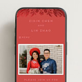 "Fiery" - Wedding Website in Ruby by Ghia Designs - Mobile Layout