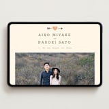 "Love Struck" - Wedding Website in Pale Salmon by The Social Type - Desktop Design