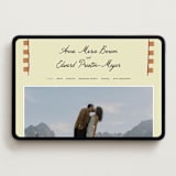 "Love Rests in a Garden" - Wedding Website in Oat by Helena Vitto - Desktop Design