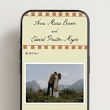 "Love Rests in a Garden" - Wedding Website in Oat by Helena Vitto - Mobile Layout