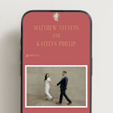 "Ruban en Fleur" - Wedding Website in Rose by Itsy Belle Studio - Mobile Layout