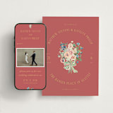 "Ruban en Fleur" - Wedding Website in Rose by Itsy Belle Studio - Match Your Stationery