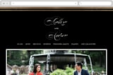 "Formal" - Wedding Website in Onyx by Jessica Williams - Desktop Design