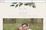 "Evergreen" - Wedding Website in safasff by Leah Bisch - Desktop Design