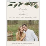 "Evergreen" - Wedding Website in safasff by Leah Bisch - Mobile Layout