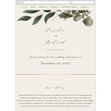 "evergreen" - Wedding Website in safasff by Leah Bisch - Mobile Layout