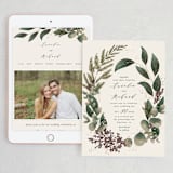 "Evergreen" - Wedding Website in safasff by Leah Bisch - Match Your Stationery