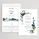 "Soft Greenery" - Wedding Website in Twilight by Susan Moyal - Match Your Stationery