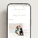 "Chic Monogram" - Wedding Website in Porcelain by Mansi Verma - Mobile Layout