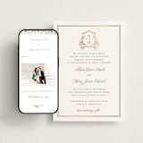 "Chic Monogram" - Wedding Website in Porcelain by Mansi Verma - Match Your Stationery