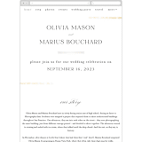 "Henley" - Wedding Website in Quartz by Kristie Kern - Mobile Layout