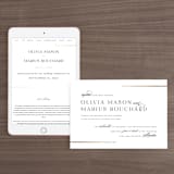 "Henley" - Wedding Website in Quartz by Kristie Kern - Match Your Stationery