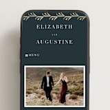"For Eternity" - Wedding Website in Platinum by Ana de Sousa - Mobile Layout